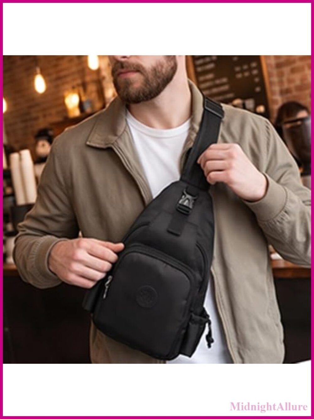 Small Sling Backpack Crossbody Sling Bag for Women 6L Lightweight Foldable
